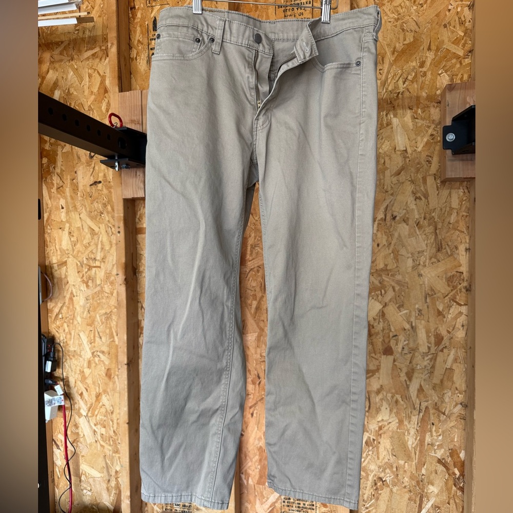 Levi's Men's Khaki Chino Pants 33x30 Straight Leg Cotton Casual